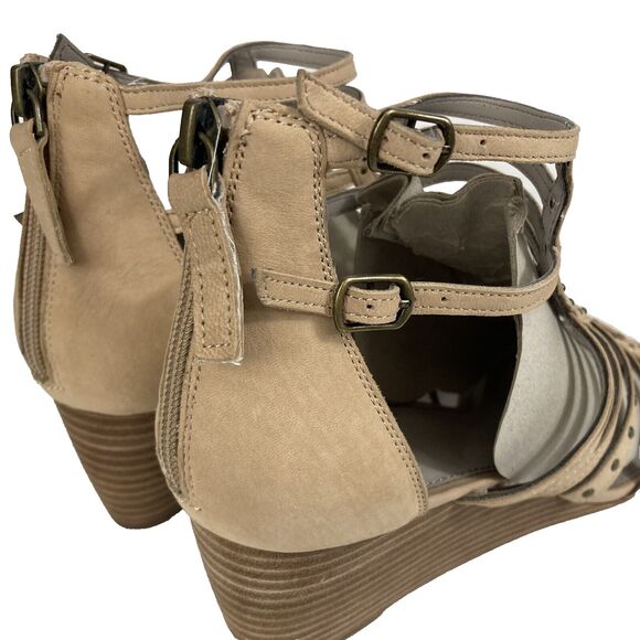 Hinge - Women's Sz 10(M) Beige/Blush Nubuck - Leather - HGNOLAN-LEA - New w/Box! - Picture 7 of 12